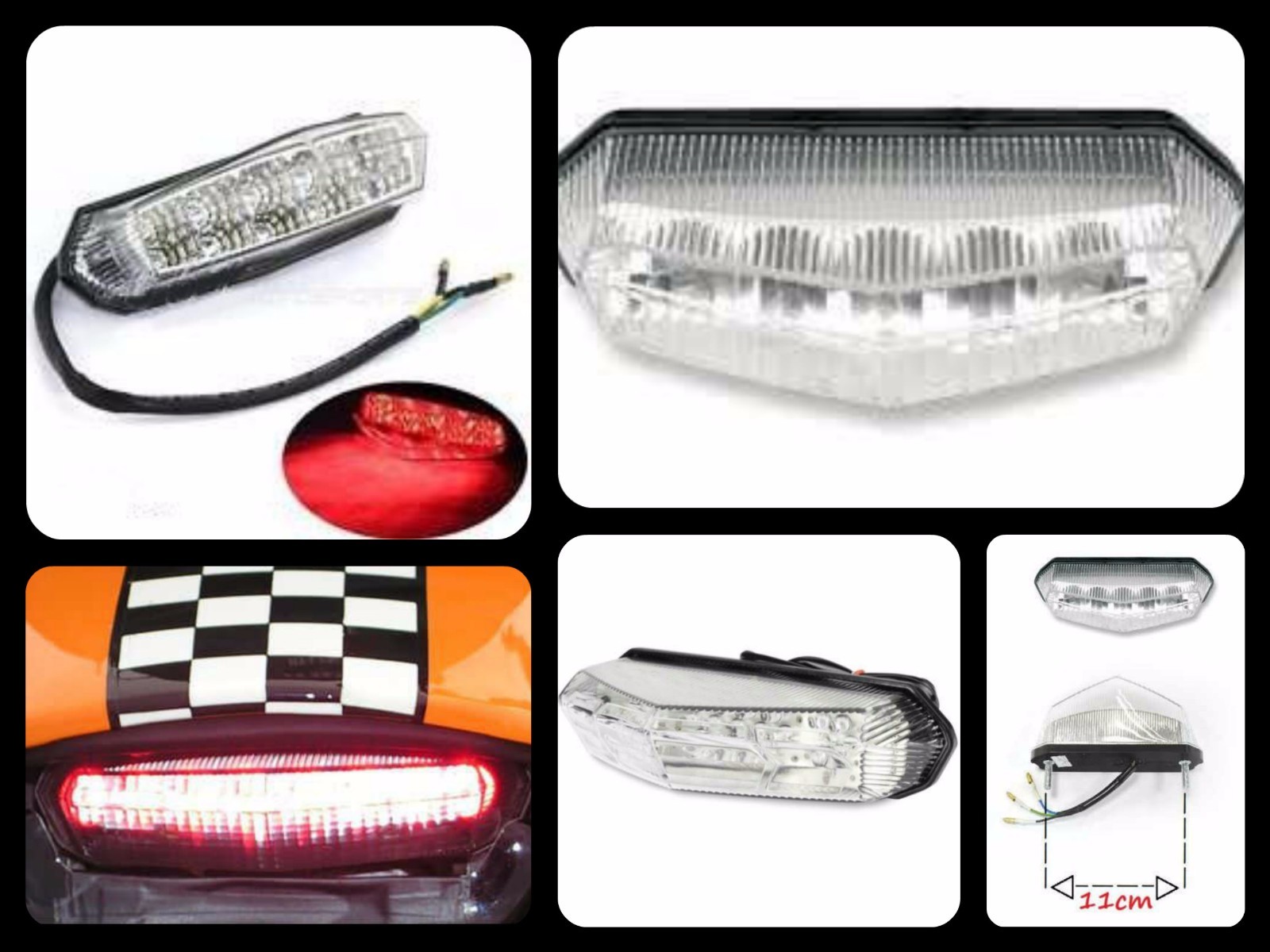 FARO FANALE POSTERIORE LED OMOLOGATO UNIVERSALE