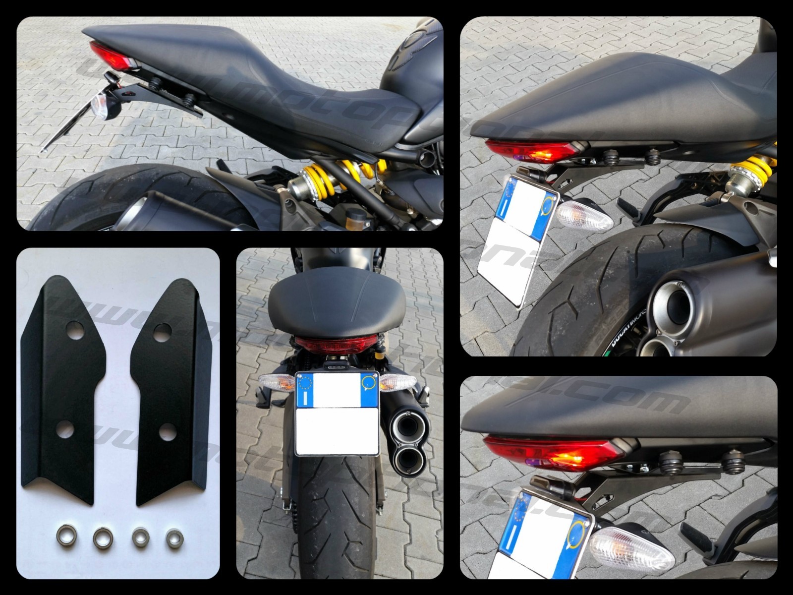 Fianchetti elimina maniglie passeggero Ducati Monster 821 1200