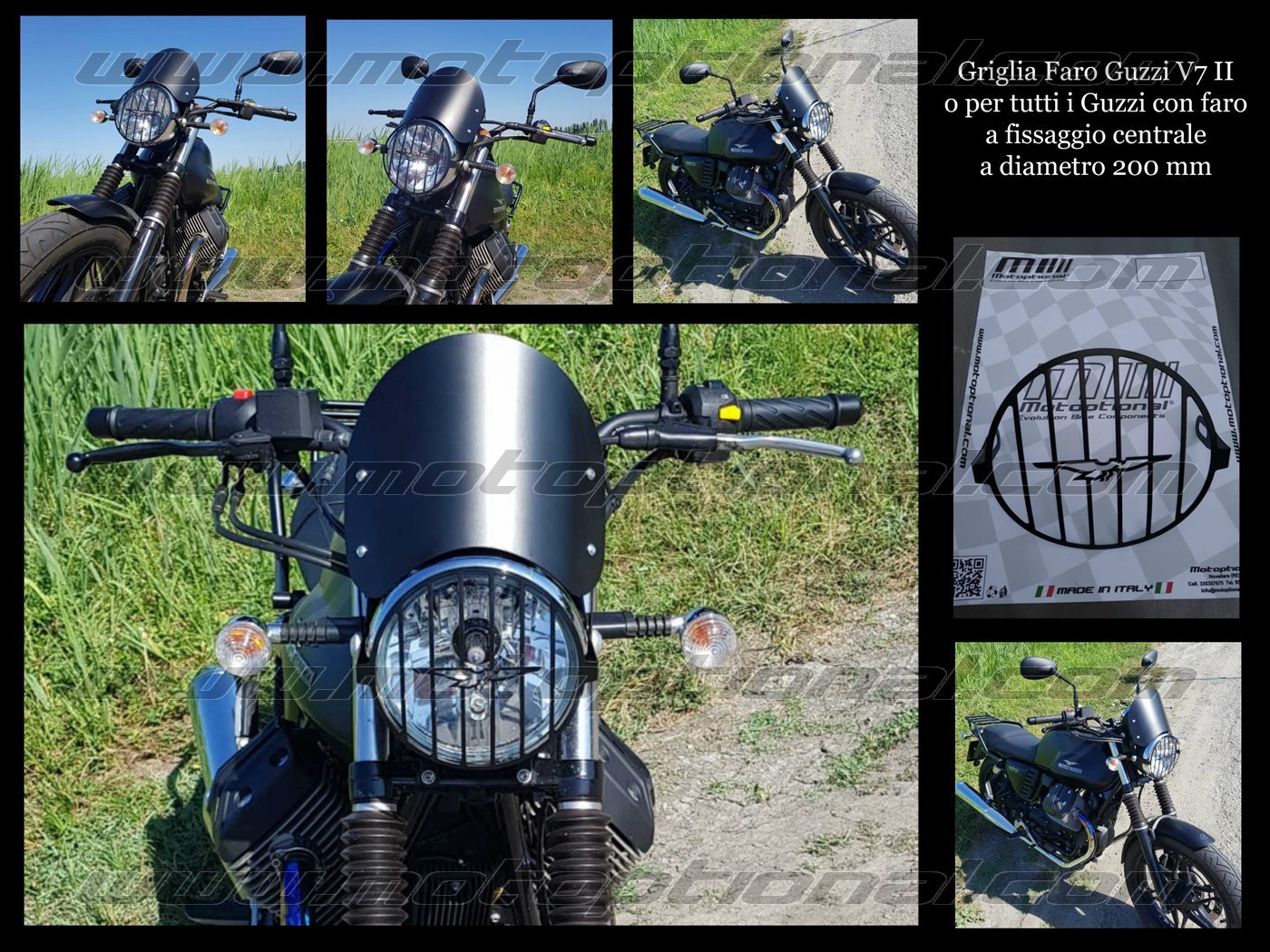 Griglia Faro Aquila Guzzi V7 & V7 II