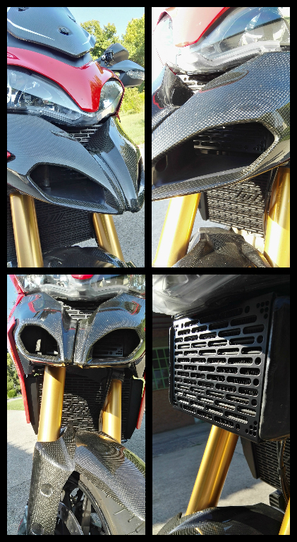 Griglia Radiatore Olio Ducati Multistrada 1200 10-14 Nera