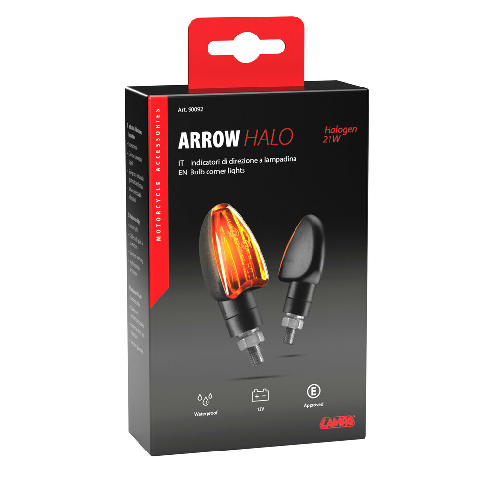 Indicatori di direzione a Lampadina 21W mod. ARROW-NERO