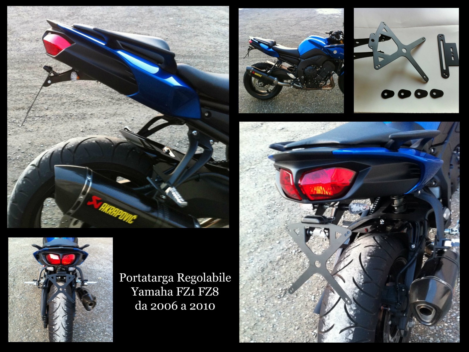 Portatarga Regolabile Yamaha FZ1-FZ8 2006-2010