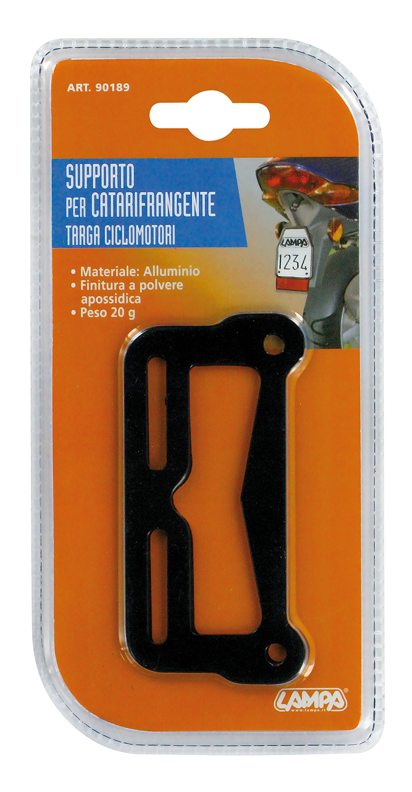 Supporto per catarifrangente targa ciclomotori 50 cc