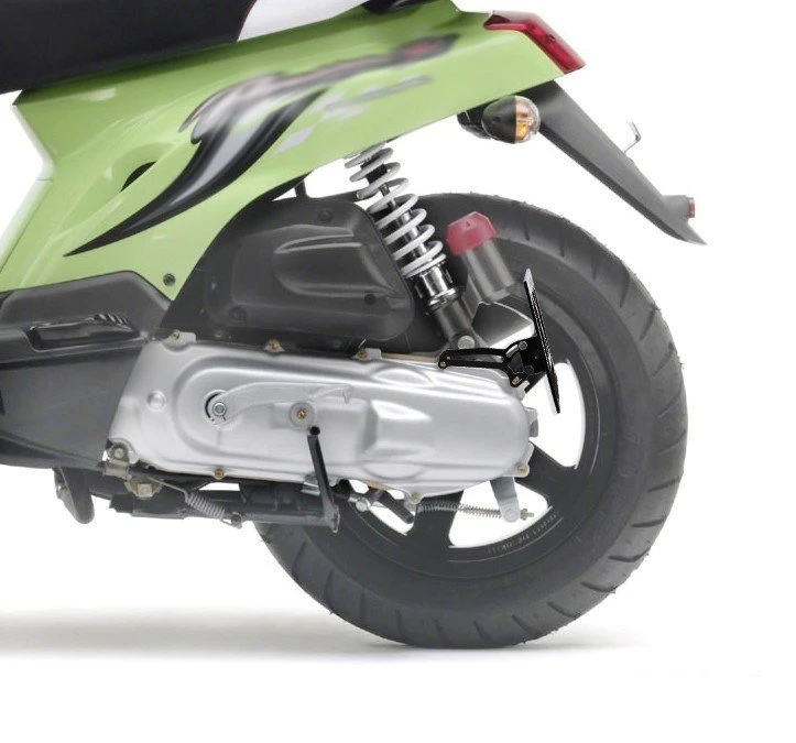 Supporto targa laterale per ciclomotori con motore Minarelli